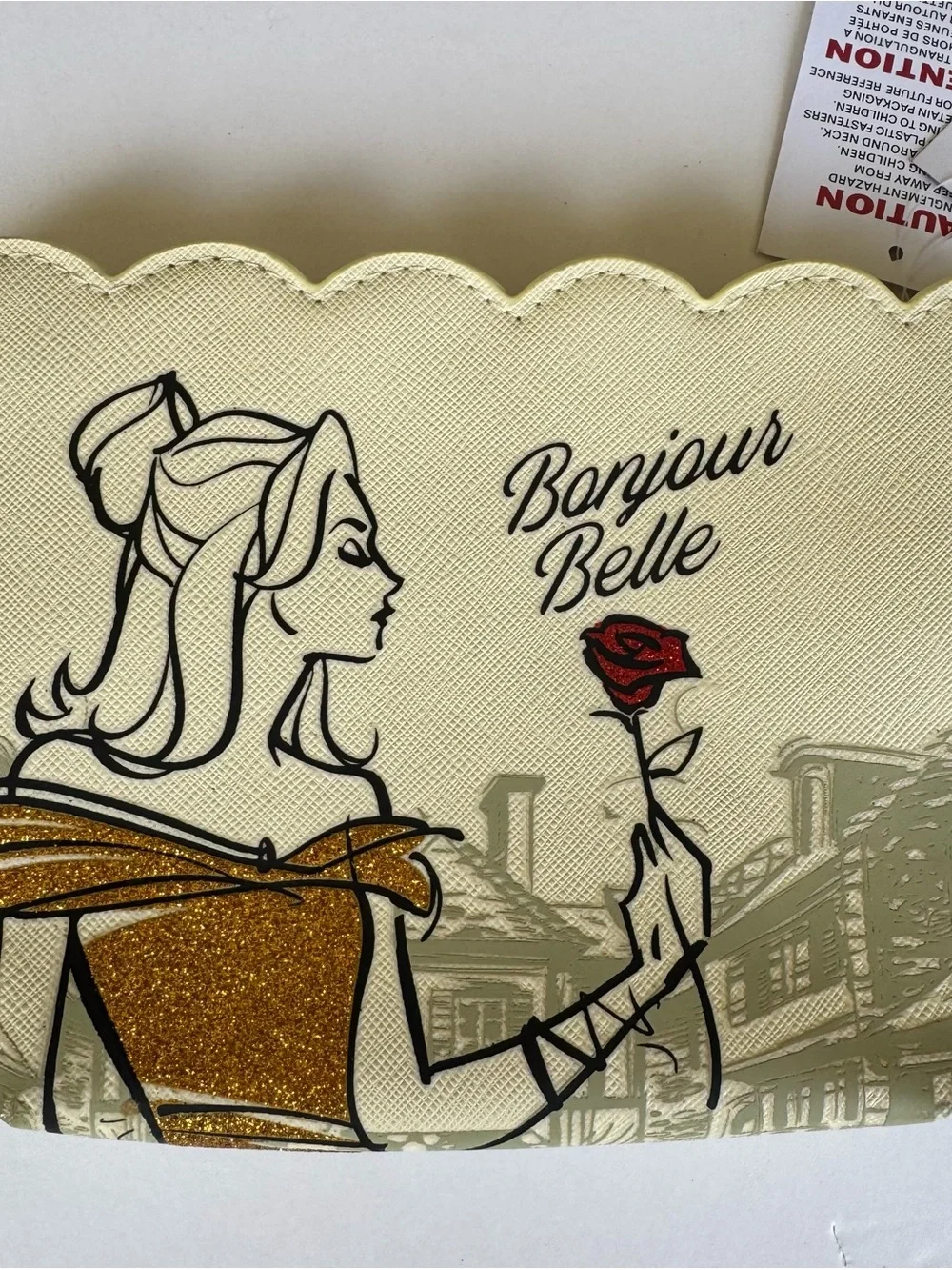 Disney Epcot World Showcase France Beauty & the Beast Bonjour Belle Makeup Bag - Picture 2 of 10